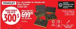Canadian Tire Stanley Ens. de douilles en chrome noir offer
