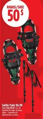 Canadian Tire Snowshoe Kit. Selected sizes offer
