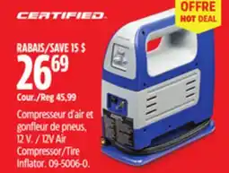 Canadian Tire Certified 12V Air Compressor/Tire Inflator offer