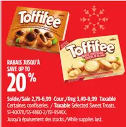 Canadian Tire Toffifee Taxable Selected Sweet Treats offer