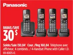 Canadian Tire 4-Handset Phone with Caller I.D offer