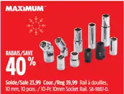 Canadian Tire MAXIMUM 10-Pc 10mm Socket Rail offer