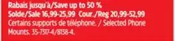 Canadian Tire Selected Phone Mounts offer