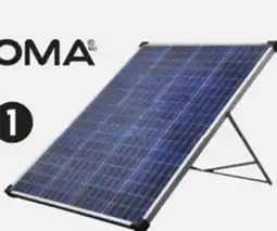 Canadian Tire 100W Solar Kit with Stand and Charge Controller Noma offer