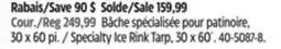 Canadian Tire Certified Specialty Ice Rink Tarp, 30 x 60´ offer