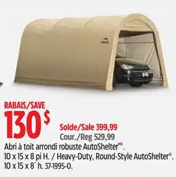 Canadian Tire ShelterLogic Heavy-Duty offer
