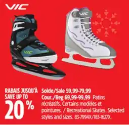 Canadian Tire Recreational Skates offer