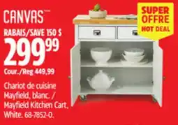 Canadian Tire Mayfield Kitchen Cart, White offer