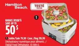 Canadian Tire Hamilton Beach Digital Food Dehydrator offer
