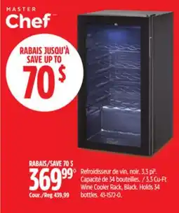 Canadian Tire Master Chef 3.3 Cu-Ft Wine Cooler Rack offer
