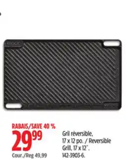 Canadian Tire Heritage The Rock Reversible Grill, 17 x 12˝ offer