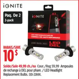 Canadian Tire iGNITE LED Headlight Replacement Bulbs offer