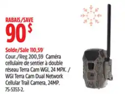 Canadian Tire WGI Terra Cam Dual Network Cellular Trail Camera offer