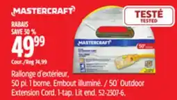 Canadian Tire Mastercraft 50´ Outdoor Extension Cord offer