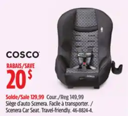 Canadian Tire COSCO Scenera Car Seat. Travel-friendly offer