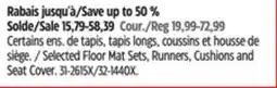 Canadian Tire Michelin Selected Floor Mat Sets, Runners, Cushions and Seat Cover offer