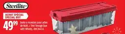 Canadian Tire STERILITE Tree Storage Box with Wheels offer