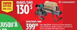 Canadian Tire 6-Ton Duo-Cut Electric Log Splitter with Pedal offer