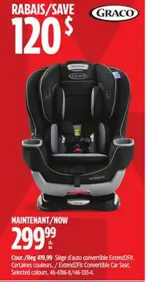 Canadian Tire Graco Extend2Fit Convertible Car Seat offer