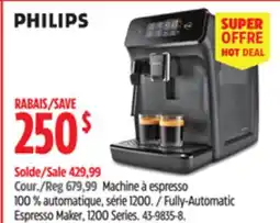 Canadian Tire PHILIPS Fully-Automatic Espresso Maker offer