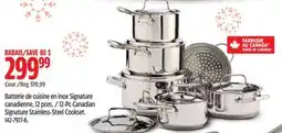Canadian Tire 12-Pc Canadian Signature Stainless-Steel Cookset offer