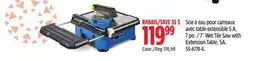 Canadian Tire 7 Wet Tile Saw with Extension Table, 5A offer