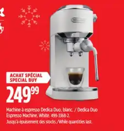 Canadian Tire Dedica Duo Espresso Machine, White offer