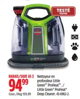 Canadian Tire Little Green ProHeat Deep Cleaner offer