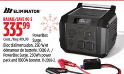 Canadian Tire MotoMaster PowerBox Surge. 250Wh power pack and 1000A booster offer