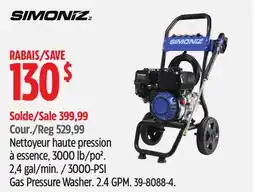 Canadian Tire Simoniz 3000-PSI Gas Pressure Washer offer