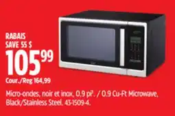Canadian Tire 0.9 Cu-Ft Microwave offer