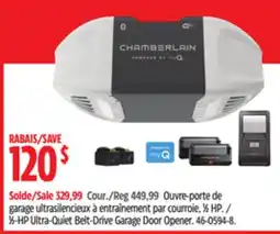 Canadian Tire 1⁄2-HP Ultra-Quiet Belt-Drive Garage Door Opener offer