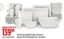 Canadian Tire Quatro 34-Pc Dinnerware Set offer