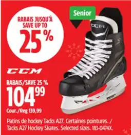 Canadian Tire Tacks A27 Hockey Skates offer