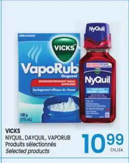 Uniprix VICKS NYQUIL, DAYQUIL, VAPORUB Produits sélectionnés/Selected products offer
