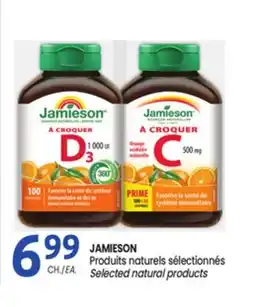Uniprix JAMIESON Produits naturels sélectionnés/Selected natural products offer