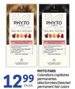 Uniprix PHYTO PARIS Colorations capillaires permanentes sélectionnées/Selected permanent hair colors offer