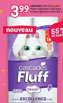 Uniprix CASCADES FLUFF EXCELLENCE Papier hygiénique/Toilet paper offer