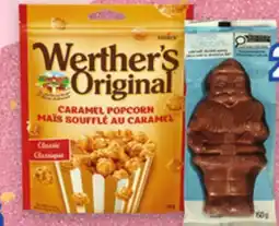 Uniprix WERTHER'S ORIGINAL Mois soufflé ou caramel / Caramel popcorn, ROSE & ROBIN , Chocolats / Chocolates offer