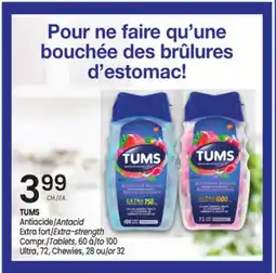 Uniprix TUMS Antiacide/Antacid offer