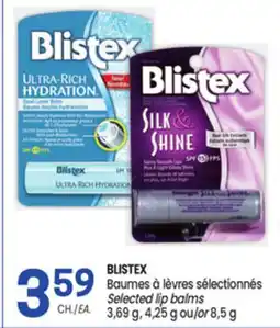 Uniprix BLISTEX Baumes à lèvres sélectionnés /Selected lip balms offer