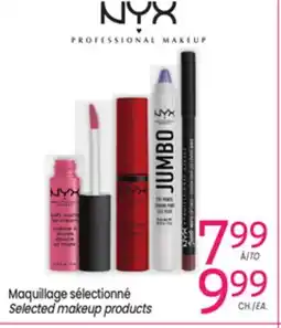 Uniprix NYX Maquillage sélectionné / Selected makeup products offer