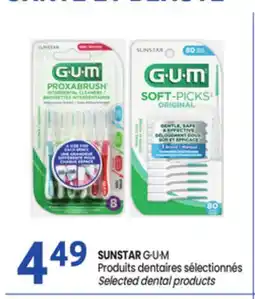 Uniprix SANTÉ ET BEAUTÉ G·U·M Produits dentaires sélectionnés / Selected dental products offer