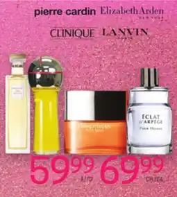 Uniprix Pierre cardin, Elizabeth Arden, Clinique, Lanvin Fragrances sélectionnées offer