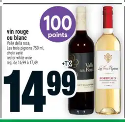 Super C Vin rouge ou blanc | red or white wine offer