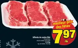 Super C BIFTECKS DE CONTRE-FILET | STRIP LOIN STEAKS, ECONO PACK offer