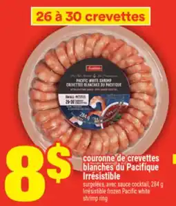 Super C COURONNE DE CREVETTES BLANCHES DU PACIFIQUE IRRÉSISTIBLE |PACIFIC WHITE SHRIMP RING offer