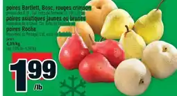 Super C POIRES BARTLETT, BOSC, ROUGES CRIMSON | PEARS offer