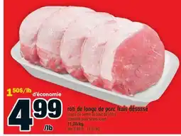 Super C RÔTI DE LONGE DE PORC FRAIS DÉSOSSÉ | BONELESS PORK SIRLOIN ROAST offer