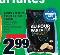 Super C pommes de terre Russet Au Four Parfaite | Au Four Parfaite Russet potatoes offer